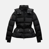 Chaqueta acolchada ajustada Lilou | Chaqueta acolchada para mujer con cinturón y bolsillos con cremallera