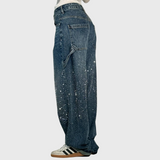 Adelina - Pantalones de mezclilla tipo carpenter para mujer