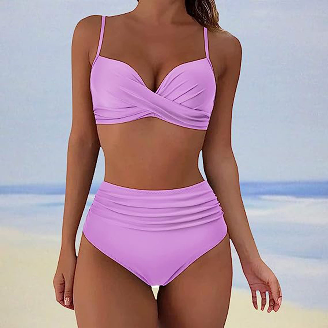 Aimée - Bikini elegante de cintura alta