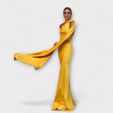Vestido Maxi Šik con hombros al aire y atado al cuello