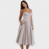 Rosalie - Elegante vestido de corsé sin mangas