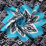Vestido túnica para mujer – Cuello en V – Mangas anchas – Tejido ligero – Estampado bohemio