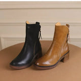 Botines Claire con cremallera | Botines de piel