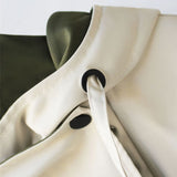 Chaqueta bicolor elegante, oversize y funcional para mujer