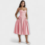 Rosalie - Elegante vestido de corsé sin mangas