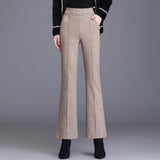 Pantalones ajustados de cintura alta Léa | Pantalones de corte slim