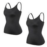 Camiseta de tirantes para mujer – Corte ajustado – Sin costuras – Tejido elástico transpirable