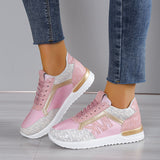 Zapatillas deportivas para mujer – Perfil bajo – Tejido transpirable – Ajuste deportivo cómodo