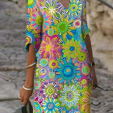 Lou - Vestido cómodo con estampado floral