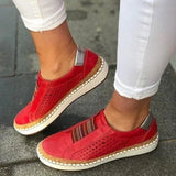 Zapatos sin cordones para mujer – Comodidad ortopédica – Parte superior transpirable – Suela flexible