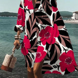 Fina - Vestido holgado y colorido con estampados veraniegos