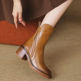 Botines Claire con cremallera | Botines de piel
