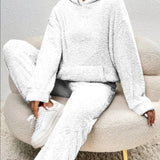 Conjunto de ropa de estar por casa para mujer - Tejido suave y cálido - Comodidad óptima - Estilo elegante e informal