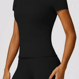 Conjunto deportivo para mujer: leggings de cintura alta y top ajustado, transpirable y elástico.