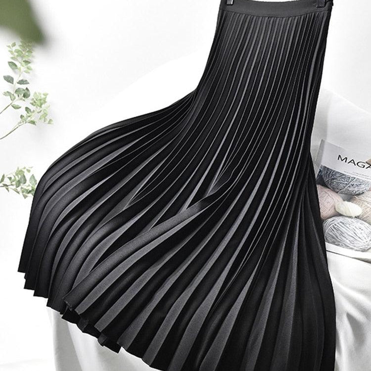 EMILIA – Elegante falda plisada de cintura alta para mujer