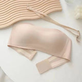 Sujetador bandeau para mujer – Sujeción sin aros – Tejido transpirable y sin costuras