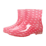 Botas impermeables de media caña para mujer – Fáciles de poner – Elegante estampado floral
