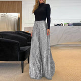 Pantalones elegantes de cintura alta para mujer - Cómodos y transpirables