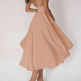 Vestido de mujer - Escote pronunciado - Sin mangas - Falda vaporosa - Vestido de noche elegante