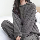 Pijama de mujer - Terciopelo suave - Cómodo y elegante - Ropa de dormir acogedora