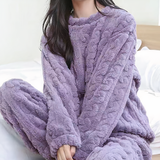 Pijama de mujer - Terciopelo suave - Cómodo y elegante - Ropa de dormir acogedora
