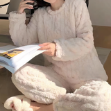 Pijama de mujer - Terciopelo suave - Cómodo y elegante - Ropa de dormir acogedora