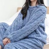 Pijama de mujer - Terciopelo suave - Cómodo y elegante - Ropa de dormir acogedora