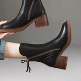 Botines Claire con cremallera | Botines de piel