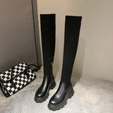 Botas hasta la rodilla elásticas y transpirables para mujer - Por encima de la rodilla