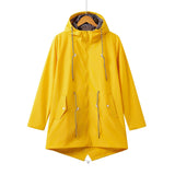 Gabardina de mujer – Impermeable ligero – Corte holgado – Capucha ajustable