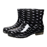 Botas impermeables de media caña para mujer – Fáciles de poner – Elegante estampado floral