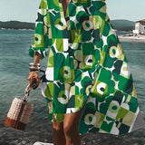 Fina - Vestido holgado y colorido con estampados veraniegos