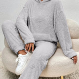 Conjunto de ropa de estar por casa para mujer - Tejido suave y cálido - Comodidad óptima - Estilo elegante e informal