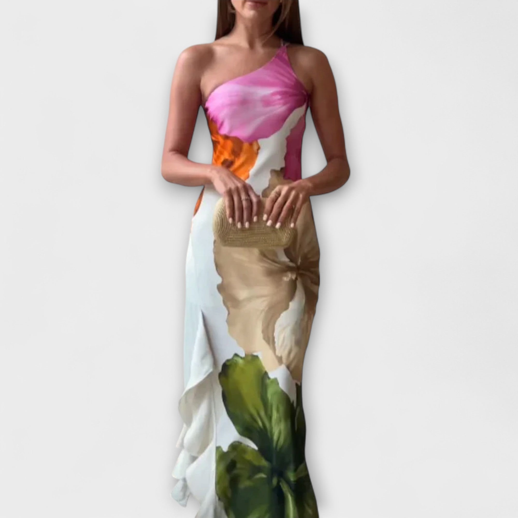 Sapphire - Elegante Vestido Maxi con Patchwork