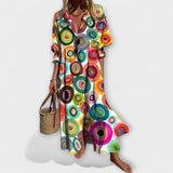 Lila - Vestido Maxi Halagador con Cubierta de Barriga