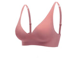 Sujetador de mujer – Sin costuras – Cuello en V – Tirantes anchos – Comodidad transpirable