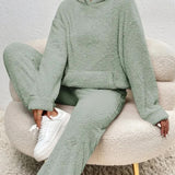 Conjunto de ropa de estar por casa para mujer - Tejido suave y cálido - Comodidad óptima - Estilo elegante e informal