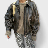 Chandra - Vaqueros vintage con estampado de leopardo