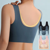 Sujetador push-up para mujer – Sin costuras – Sujeción total – Tirantes anchos y transpirables