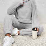 Conjunto de ropa de estar por casa para mujer - Tejido suave y cálido - Comodidad óptima - Estilo elegante e informal
