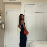 Mono de mujer - Sin tirantes - Cintura ajustada - Pantalones de pierna ancha - Elegante y cómodo