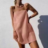 Vestido informal para mujer – Corte holgado – Tirantes finos – Tejido ligero y transpirable