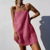 Vestido informal para mujer – Corte holgado – Tirantes finos – Tejido ligero y transpirable