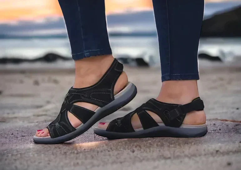 Sandalias de Mujer – Confort Ortopédico – Piel Suave – Suela Antideslizante – Ajustable