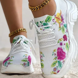 Zapatillas deportivas para mujer – Comodidad transpirable – Malla de punto – Suela gruesa – Fáciles de poner