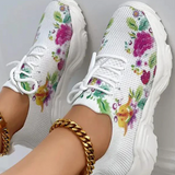 Zapatillas deportivas para mujer – Comodidad transpirable – Malla de punto – Suela gruesa – Fáciles de poner