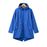 Gabardina de mujer – Impermeable ligero – Corte holgado – Capucha ajustable