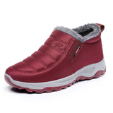 Botas de mujer – Acolchadas impermeables – Fáciles de poner – Forro de piel sintética