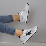 Zapatillas deportivas para mujer – Perfil bajo – Tejido transpirable – Ajuste deportivo cómodo