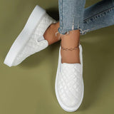 Zapatillas de plataforma para mujer - Textura acolchada - Fáciles de poner - Look casual moderno
